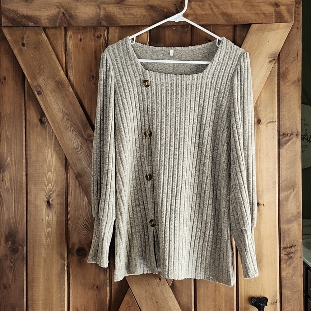 Ladies Large Square Neck lightweight Sweater